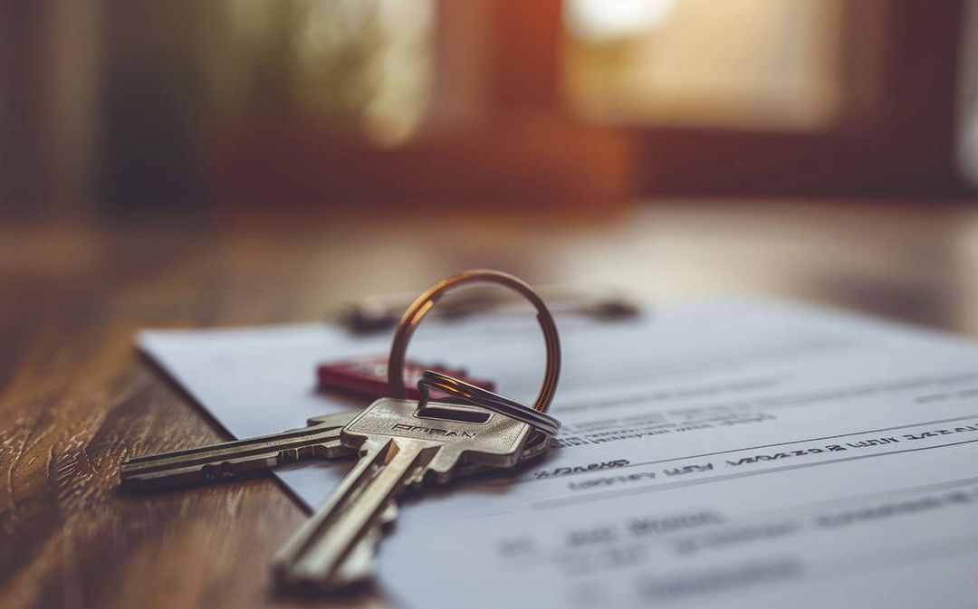 The apartment contract is on the table