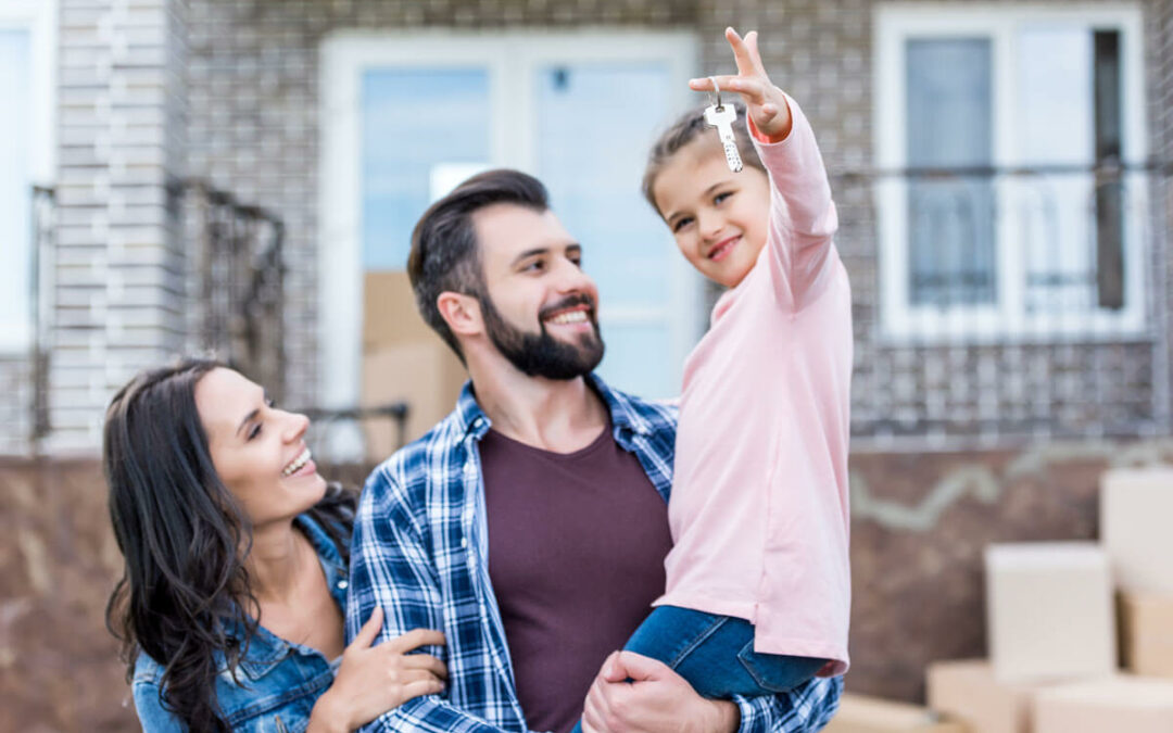 family moving into new house